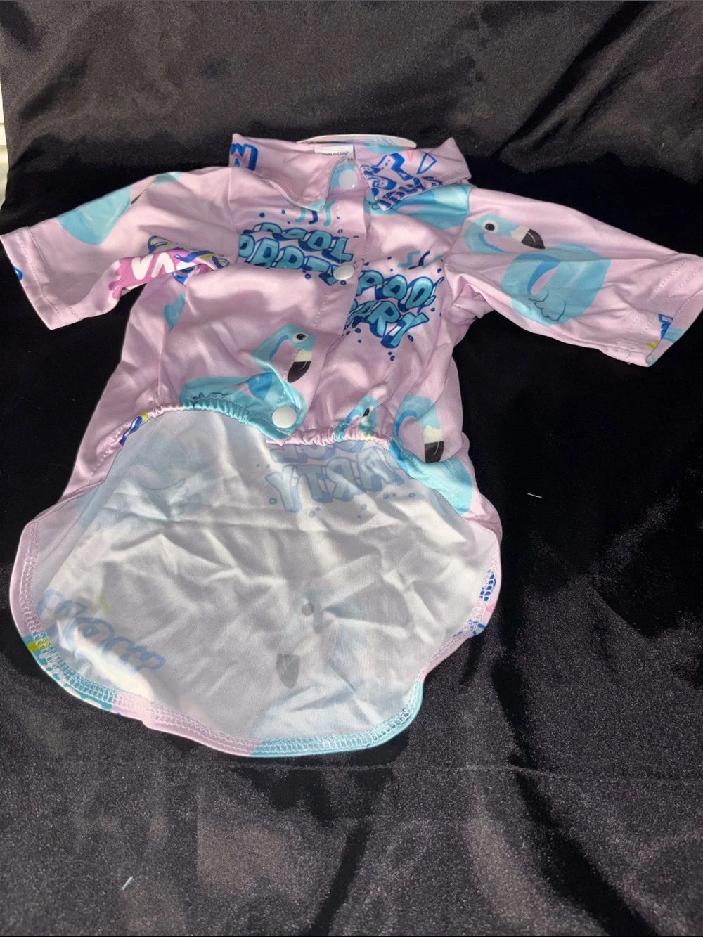 Assorted Printed Pet shirt (Pink, Light Blue, Red, Black)